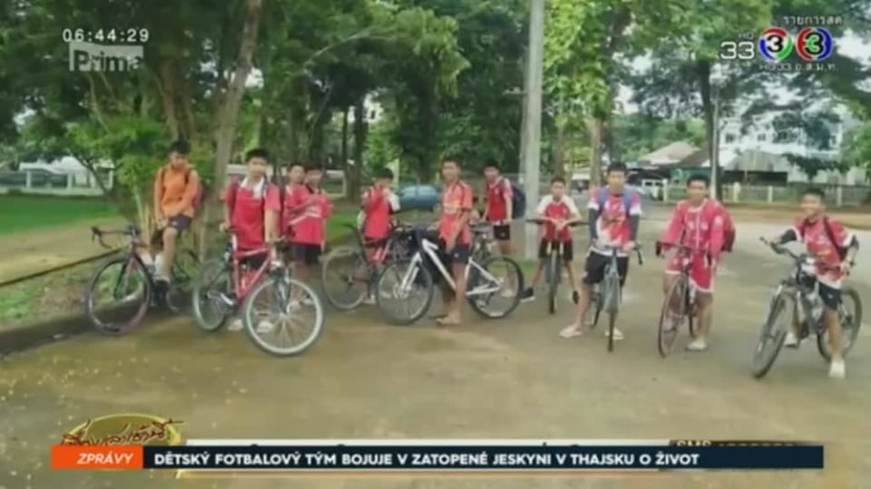 26. 6. 2018 ZPRÁVY: DĚTSKÝ FOTBALOVÝ TÝM BOJUJE V ZATOPENÉ JESKYNI V THAJSKU O ŽIVOT